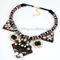 Temperamento vintage bohemio joyas collares étnicos con joya